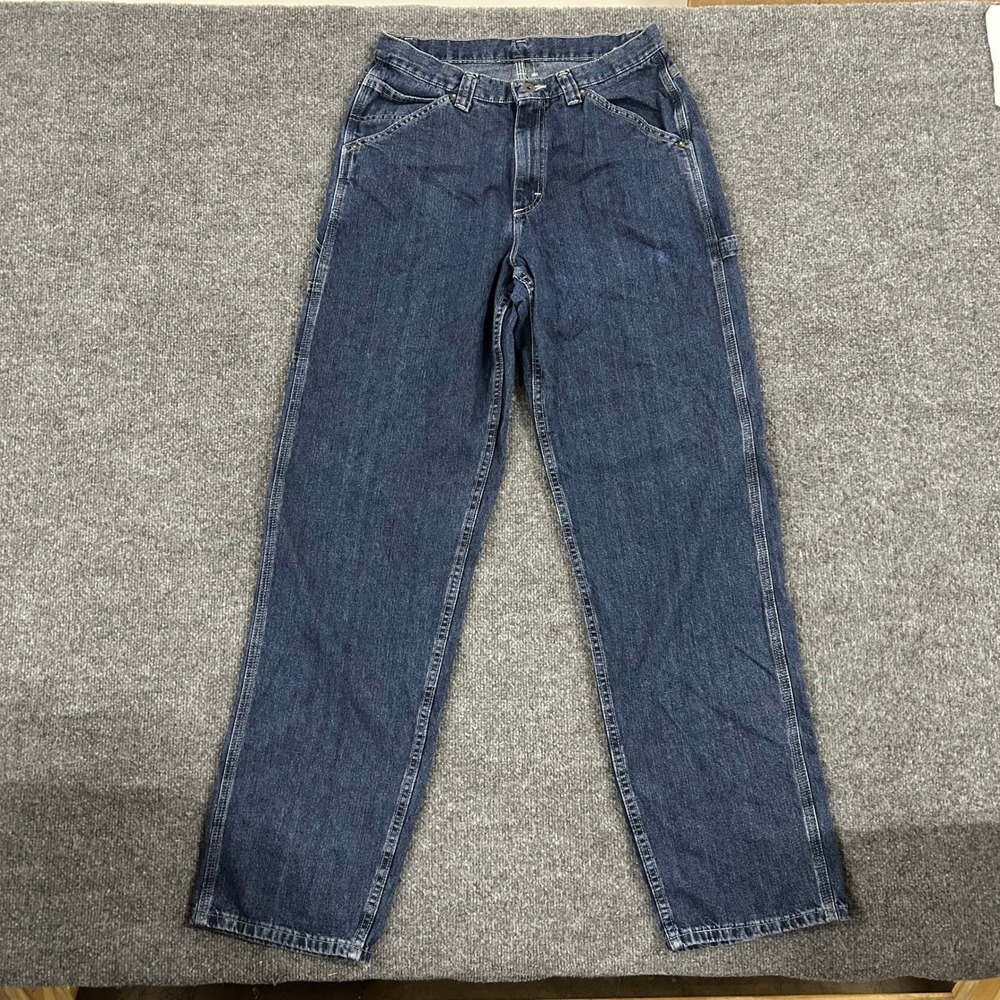 Gap Carpenter Jeans Mens Size 28x31 Dark Wash Denim Relaxed Straight Workwear